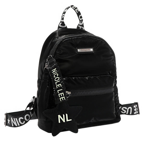 Puffy Fashion Star Backpack with NL embroidered Star Zipper Pull