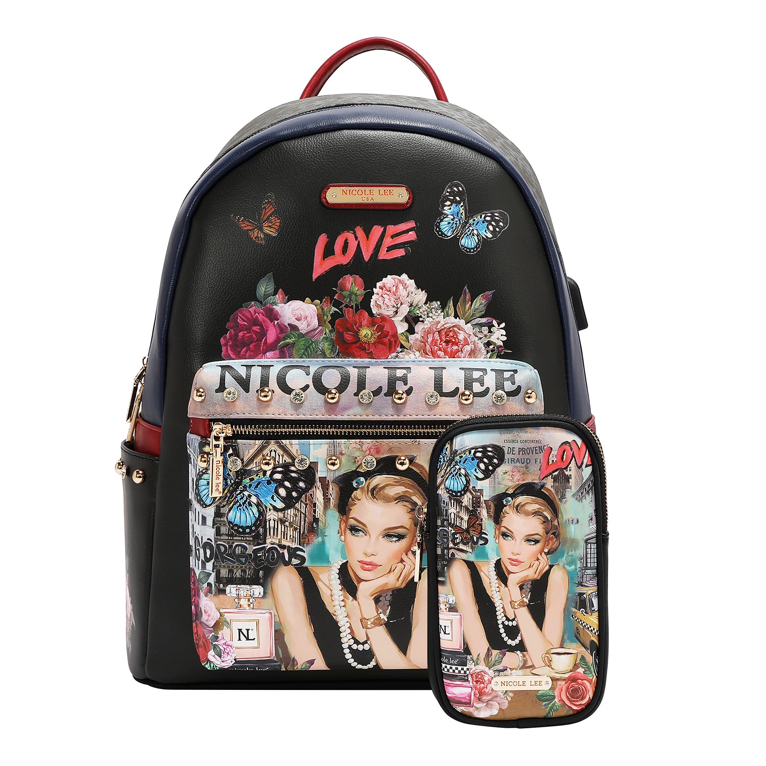 Large Laptop Backpack with USB Charging Port, Protective