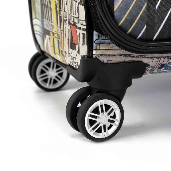 2 Piece Luggage Suitcase Travel Set, Fashion Print Carry On