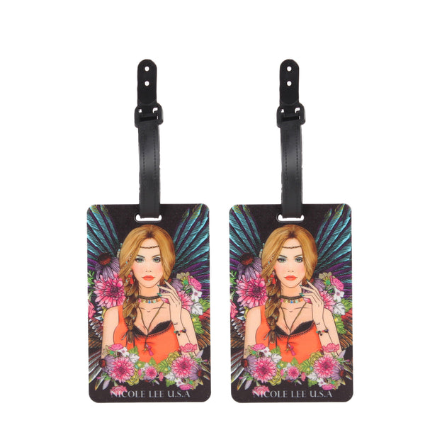 NL Signature Travel Luggage Tag, Fashion Print, ID Window, 2