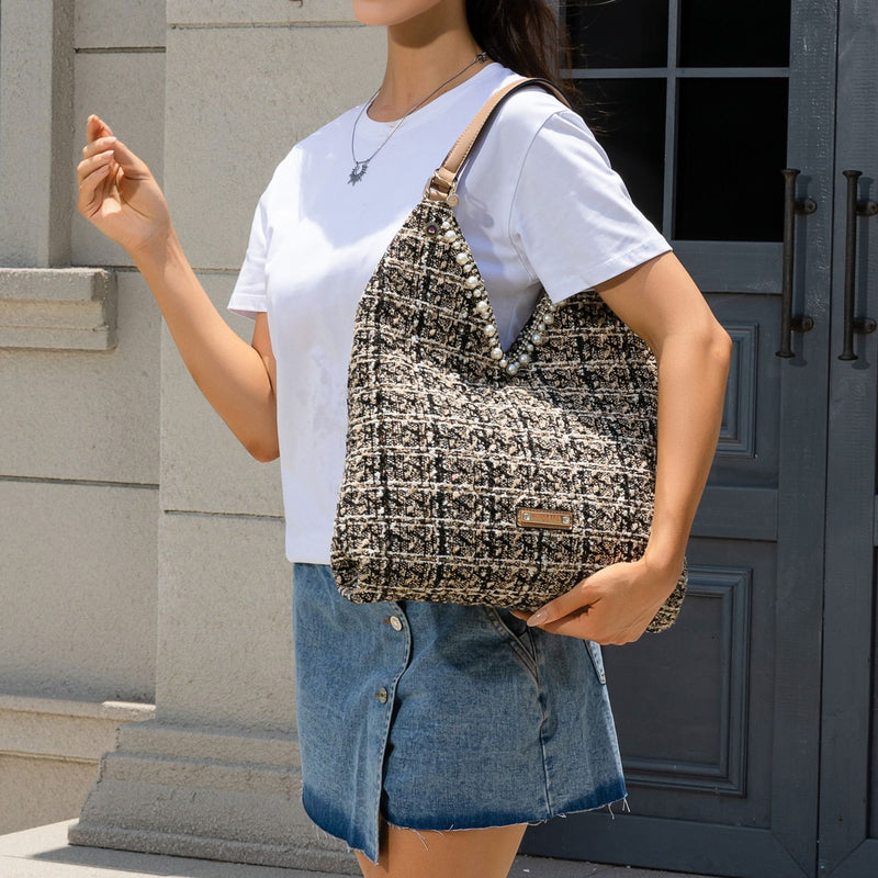 TWEED LARGE HOBO BAG