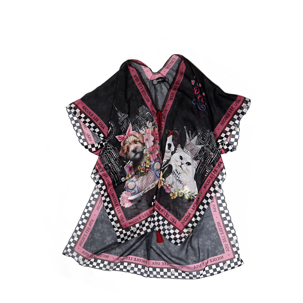 OUR NICOLE LEE KIMONO IN OUR FAMILY YEARBOOK DESIGN.