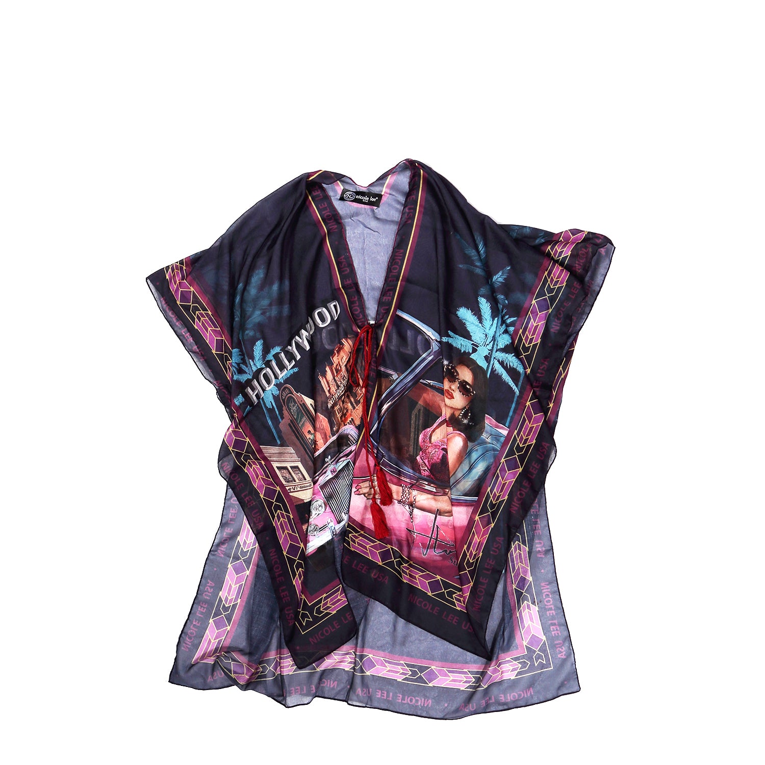 OUR NICOLE LEE KIMONO IN HOLLYWOOD DRIVE DESIGN.