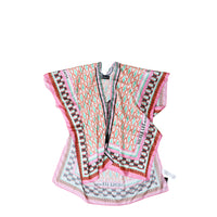 OUR PRINTED KIMONO IN PINK.