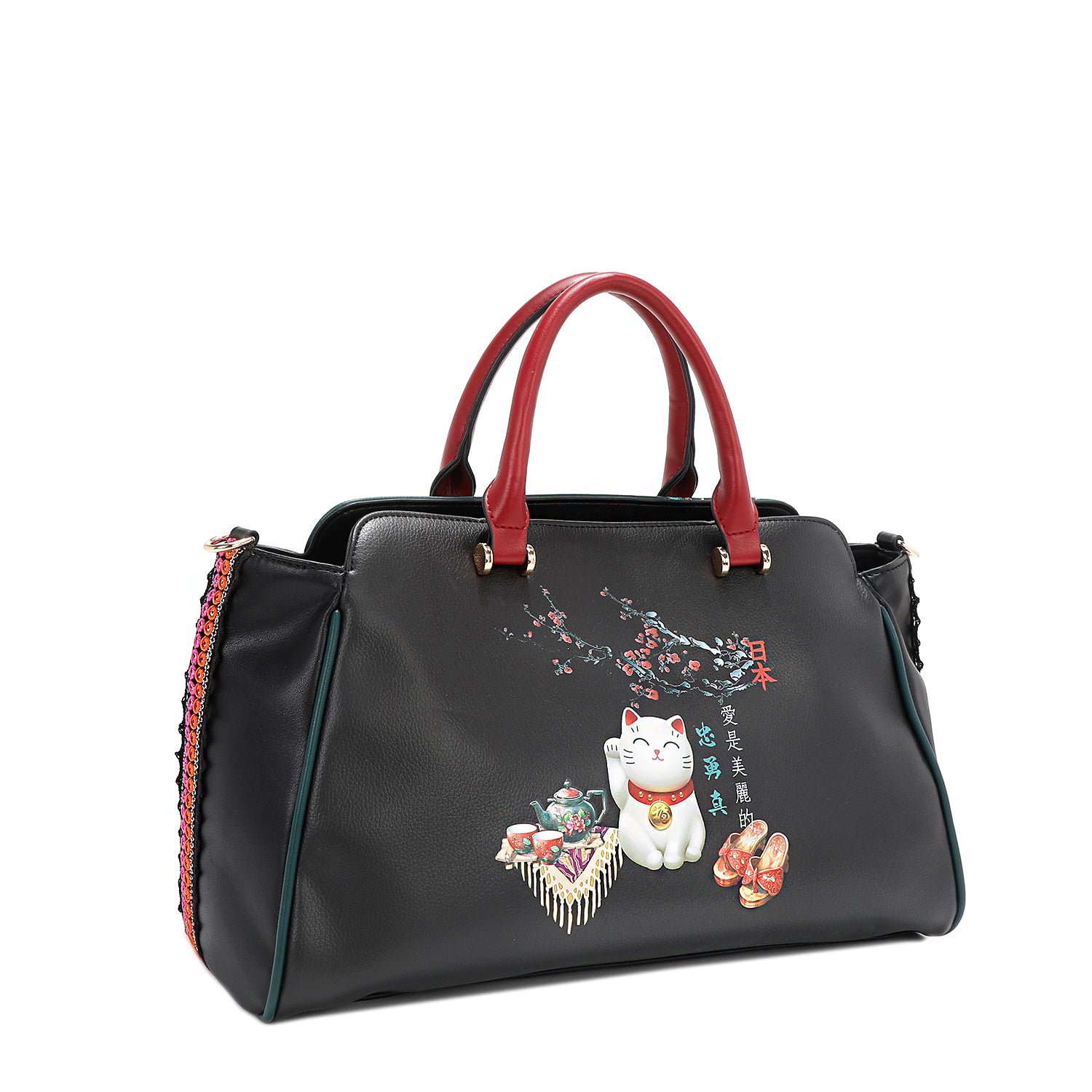 AKIKO LA BELLEZA WIDE HANDBAG