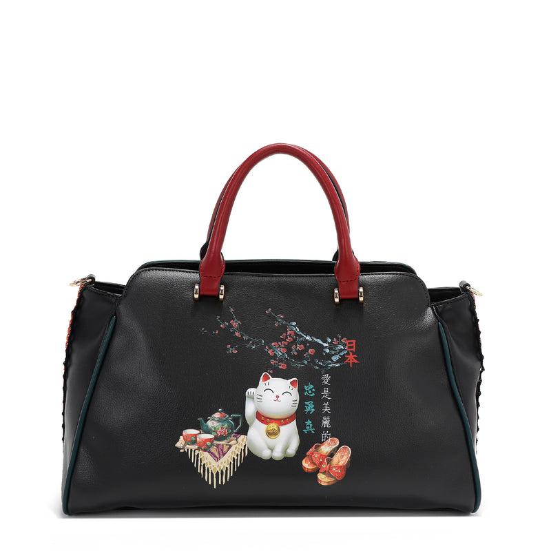 AKIKO LA BELLEZA WIDE HANDBAG