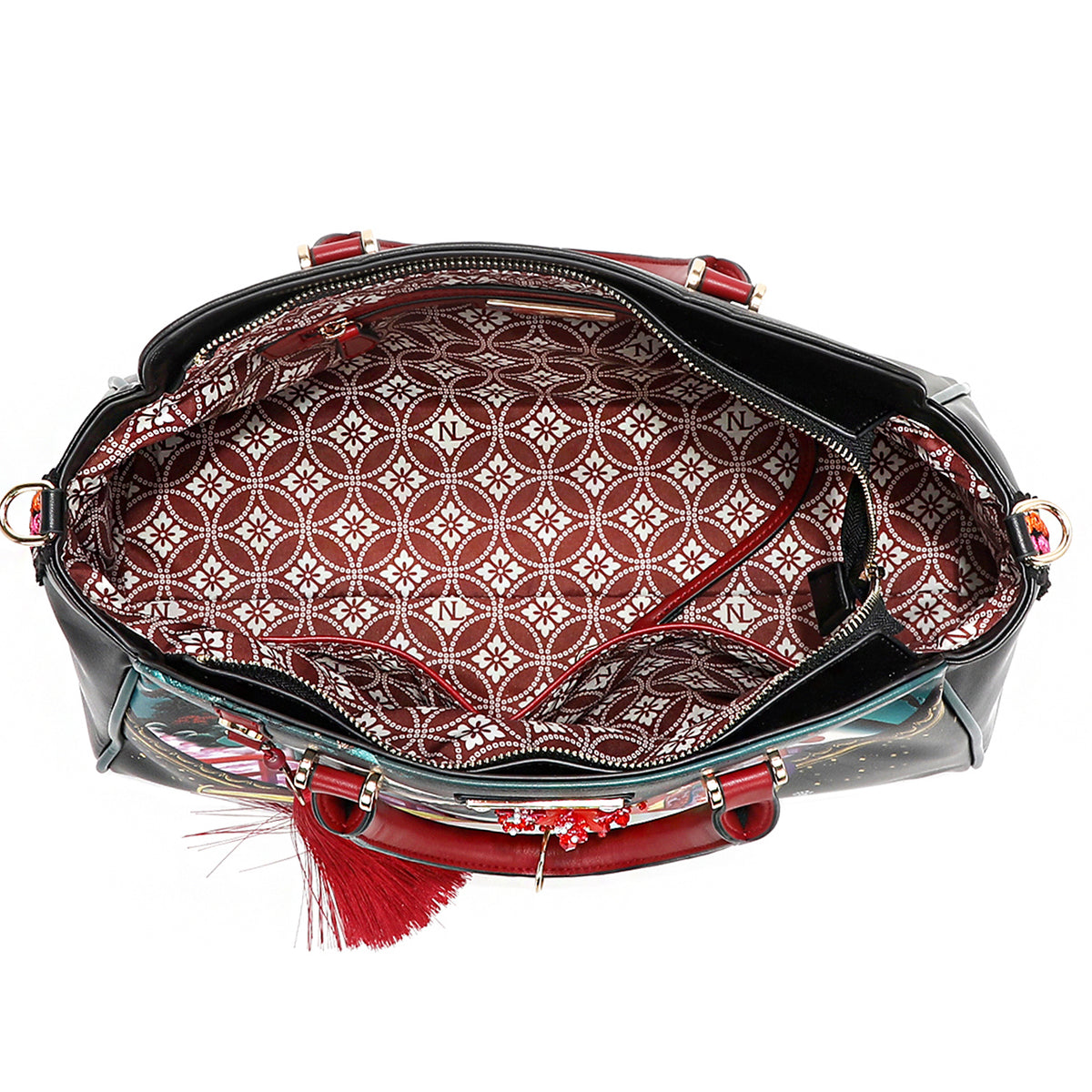 AKIKO LA BELLEZA WIDE HANDBAG