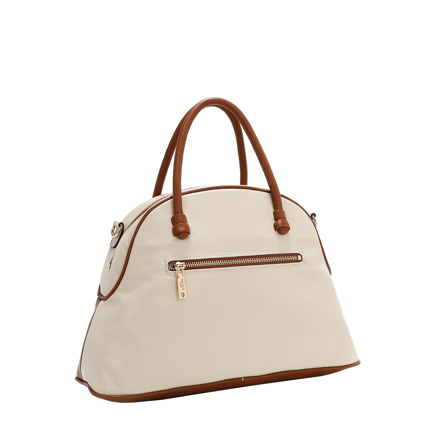 Big Brother Medium Dome Satchel Bag with Dog Plush, Cat Print in