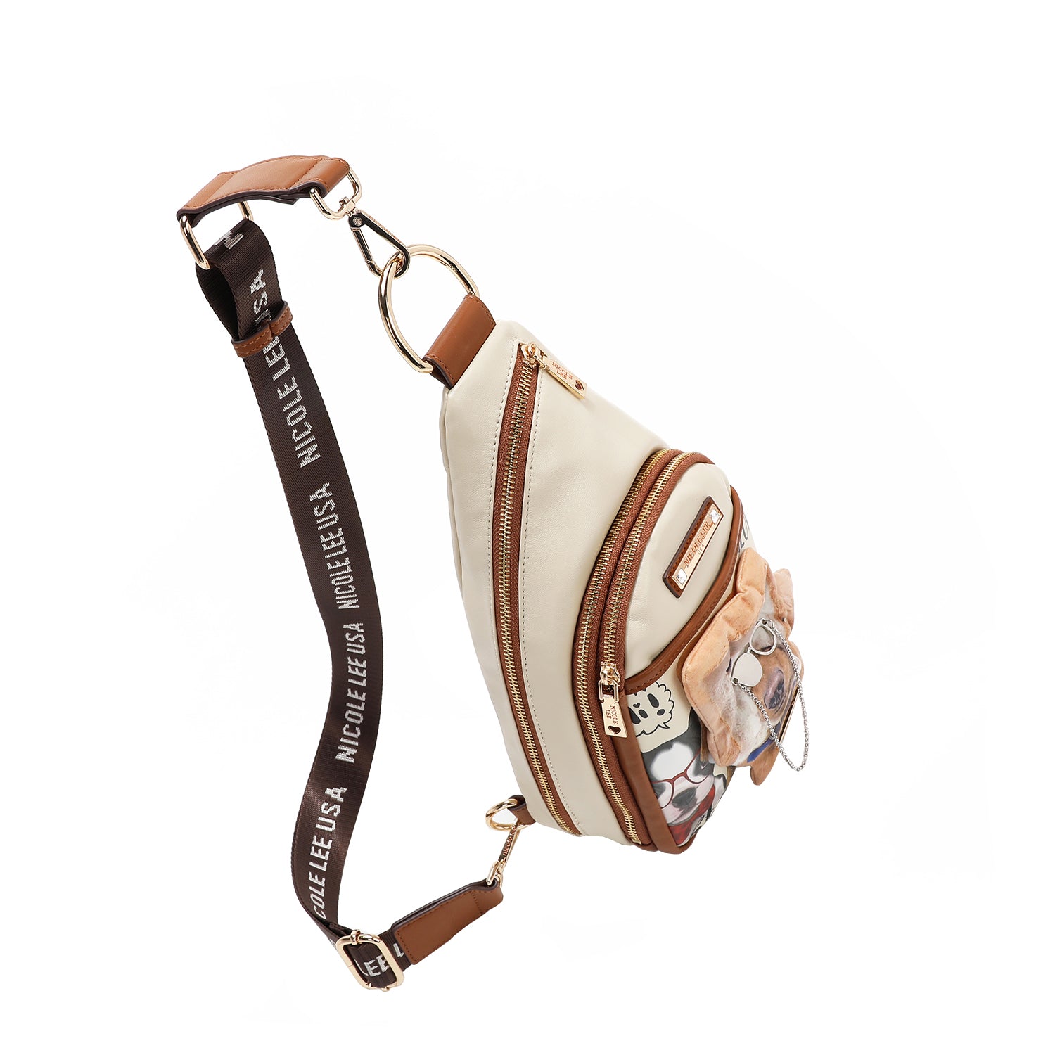 Big Brother Sling Bag with Coin Purse Keychain, Travel Backpack