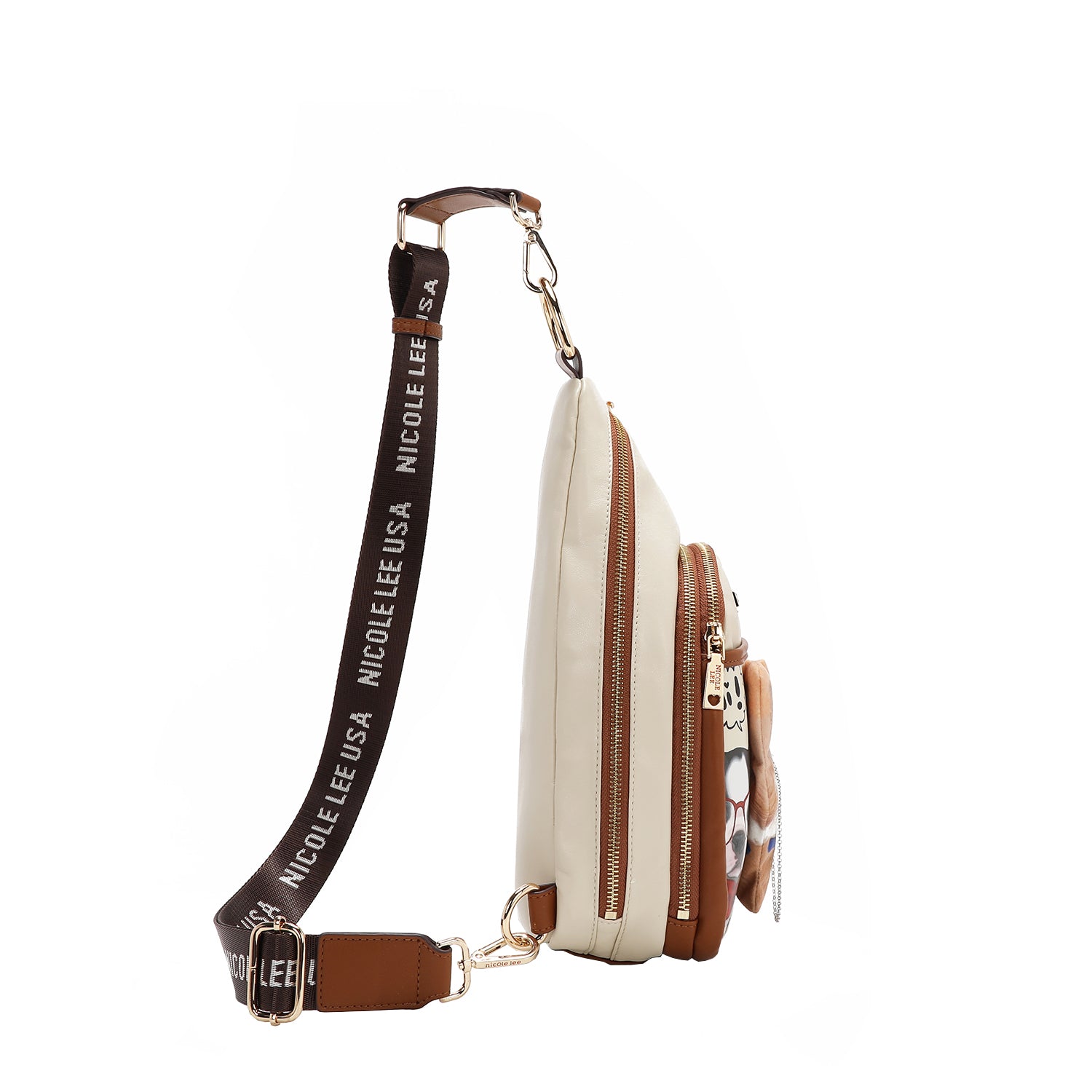 Big Brother Sling Bag with Coin Purse Keychain, Travel Backpack