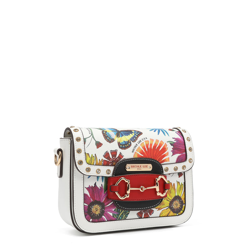 Small Crossbody Wallet, Women's Fashion Print Vegan Leather Handbag – Nicole  Lee Online