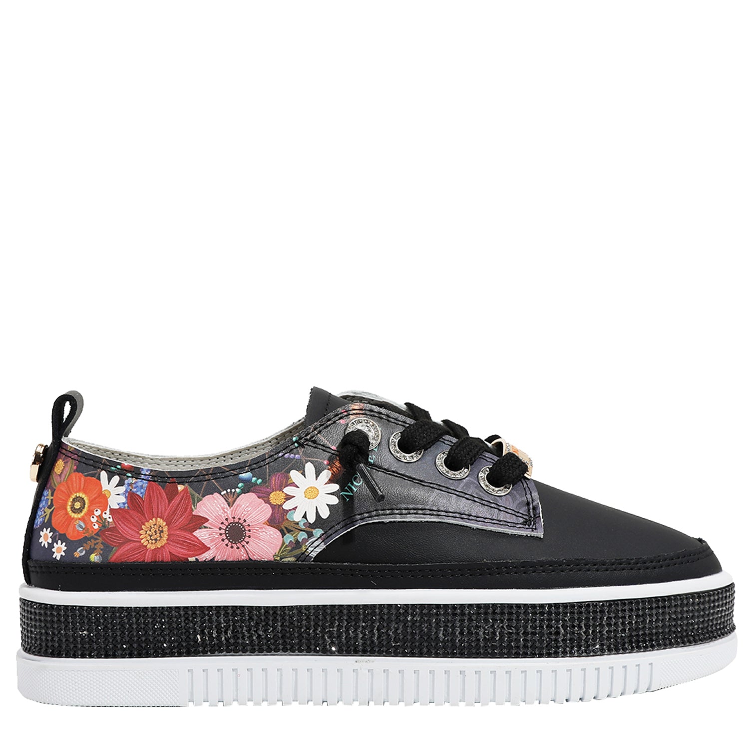 BLING PLATFORM LEATHER SNEAKER