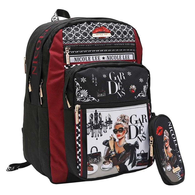NYLON FASHION BACKPACK WITH POUCH
