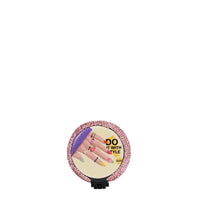 RHINESTONE COMPACT BRUSH MIRROR