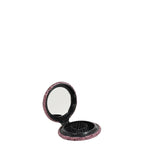 RHINESTONE COMPACT BRUSH MIRROR