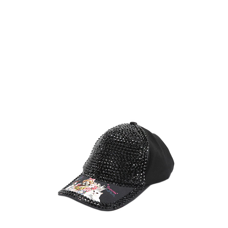 RHINESTONE CROWN CAP