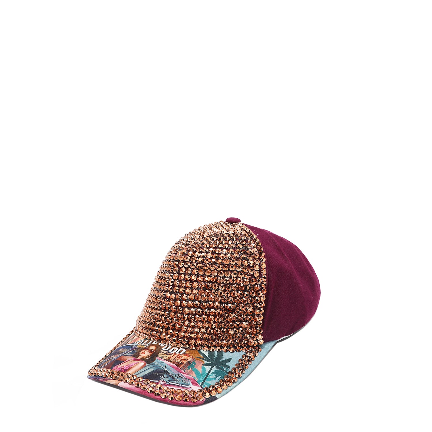 Rhinestone Crown Embellished Baseball Cap, Fashion Hat with Bling