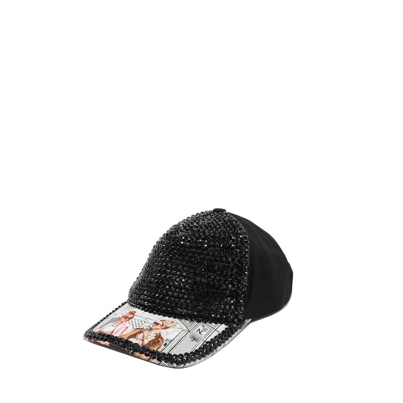 RHINESTONE CROWN CAP