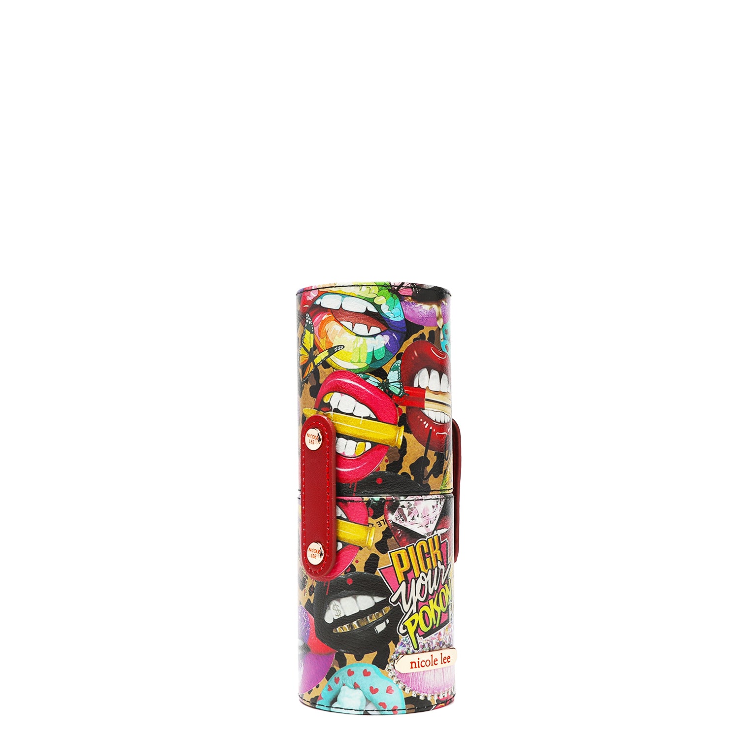 MACARIA MAKEUP CASE WITH 4 PIECE BRUSH SET