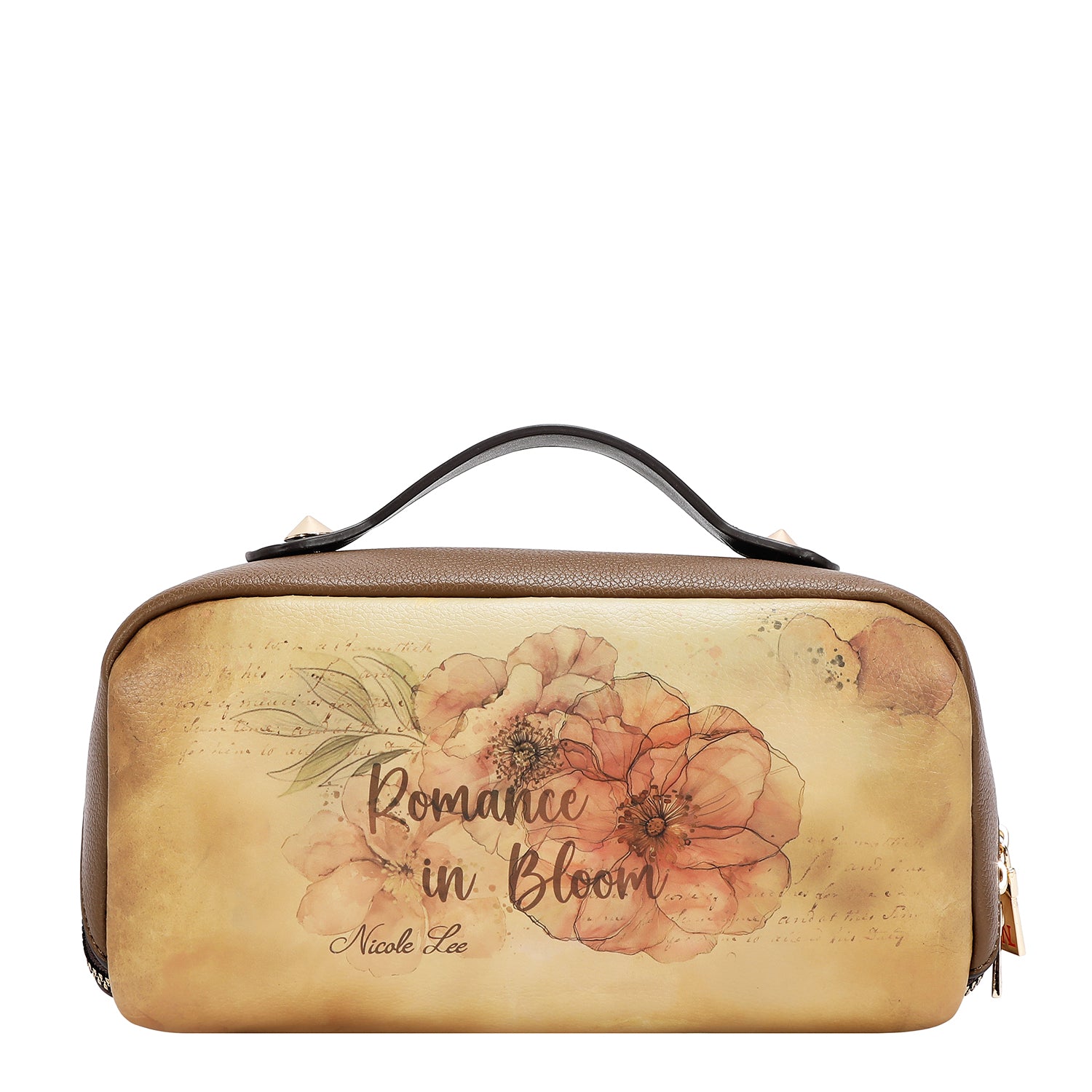 STRUCTURED TOP-HANDLE COSMETIC CASE