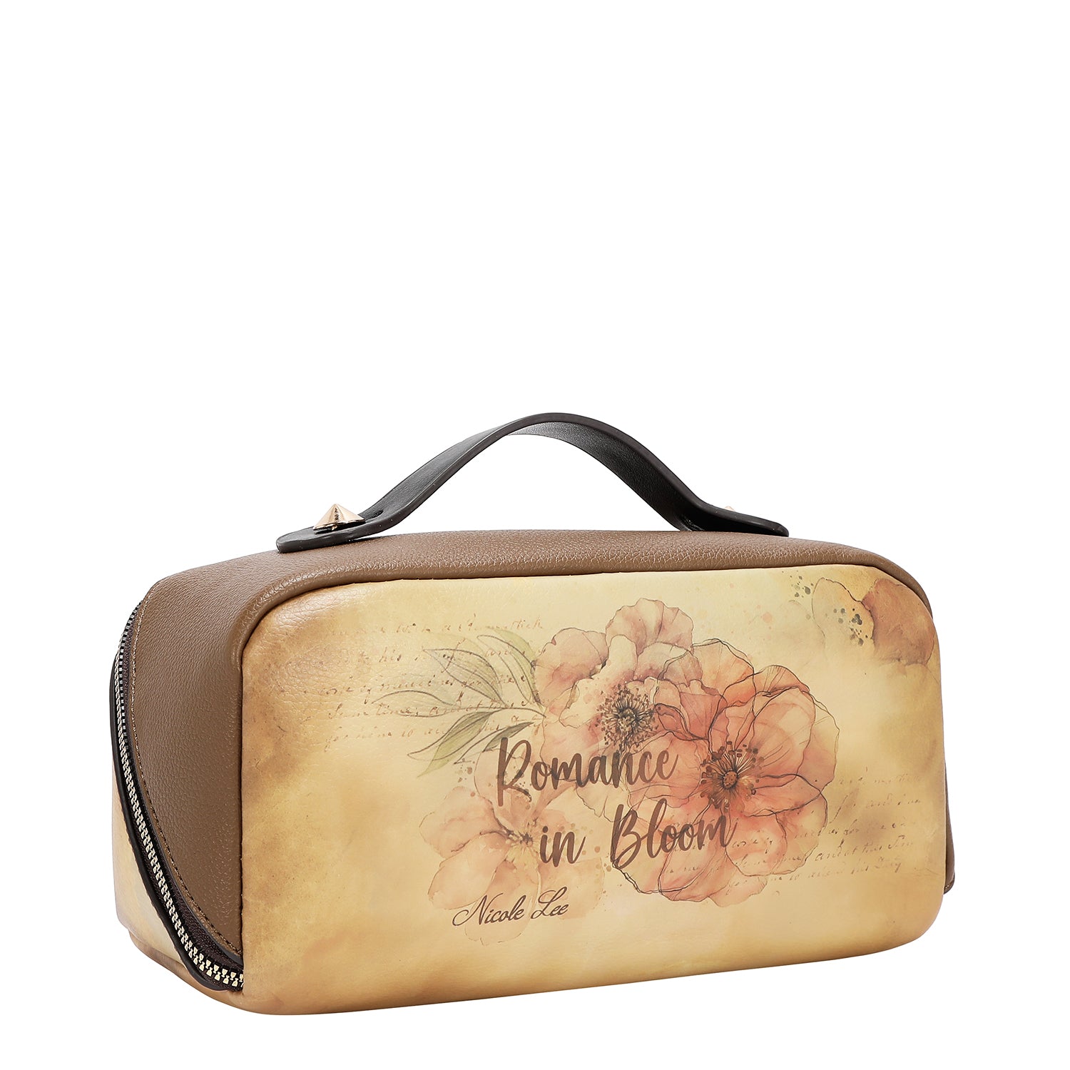 STRUCTURED TOP-HANDLE COSMETIC CASE
