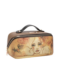 STRUCTURED TOP-HANDLE COSMETIC CASE