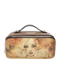 STRUCTURED TOP-HANDLE COSMETIC CASE