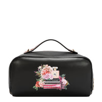 STRUCTURED TOP-HANDLE COSMETIC CASE