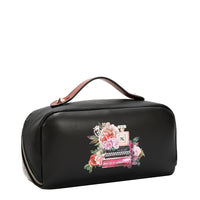 STRUCTURED TOP-HANDLE COSMETIC CASE