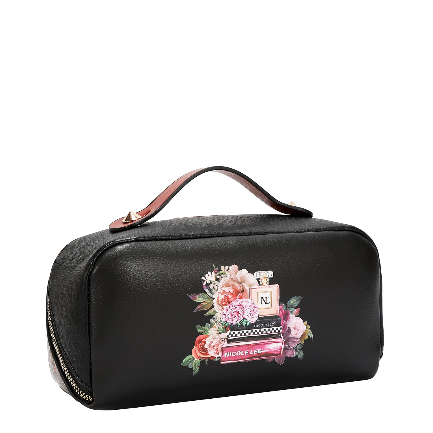 STRUCTURED TOP-HANDLE COSMETIC CASE