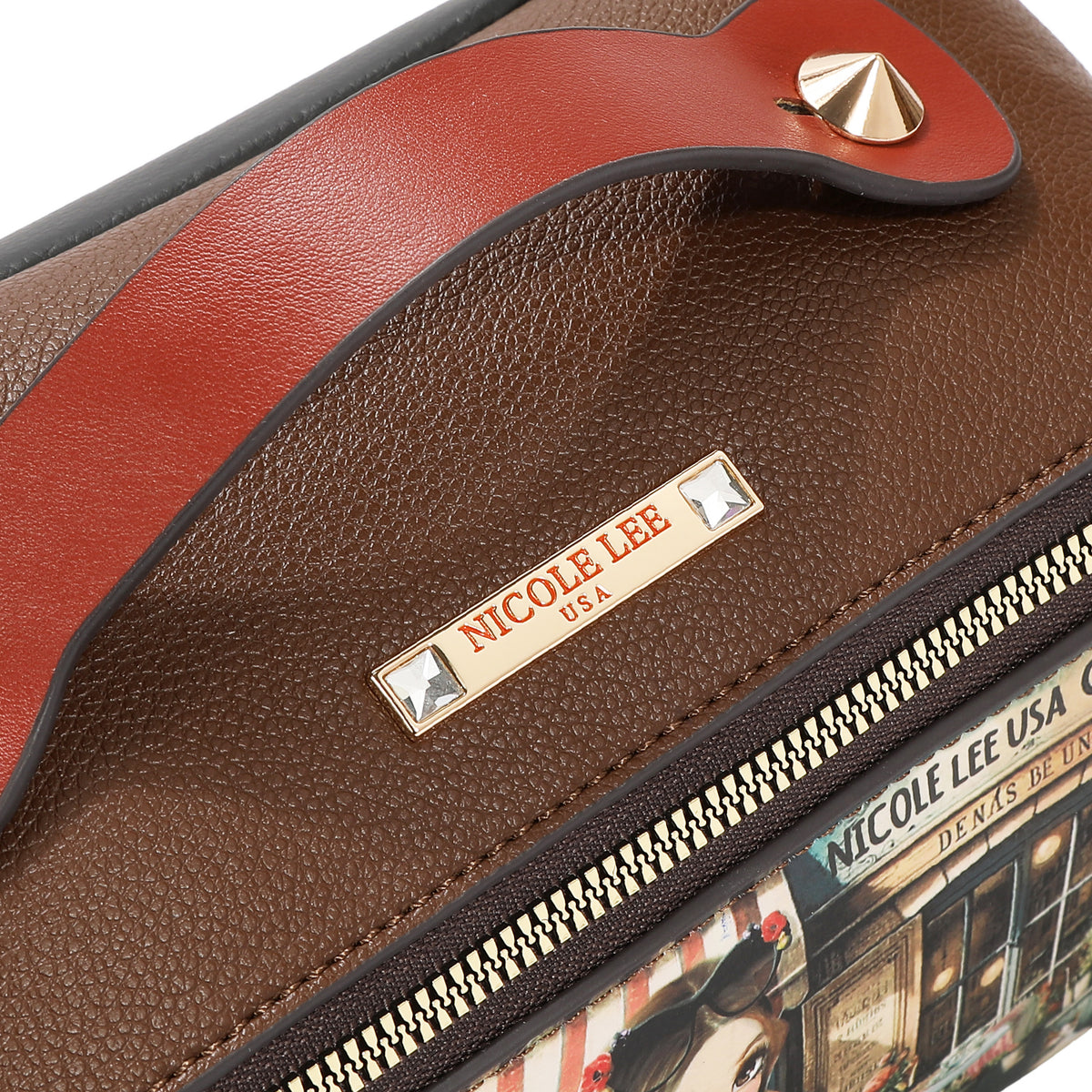 STRUCTURED TOP-HANDLE COSMETIC CASE