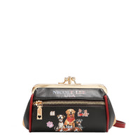 Portamonete con fibbia floreale Portamonete Vintage Pouch Kiss-lock Portamonete con fibbia floreale Portamonete Vintage Pouch Kiss-lock