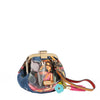 DENIM MINI COIN PURSE WRISTLET