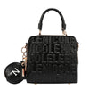 EMBOSSED LOGO SQUARE HANDBAG