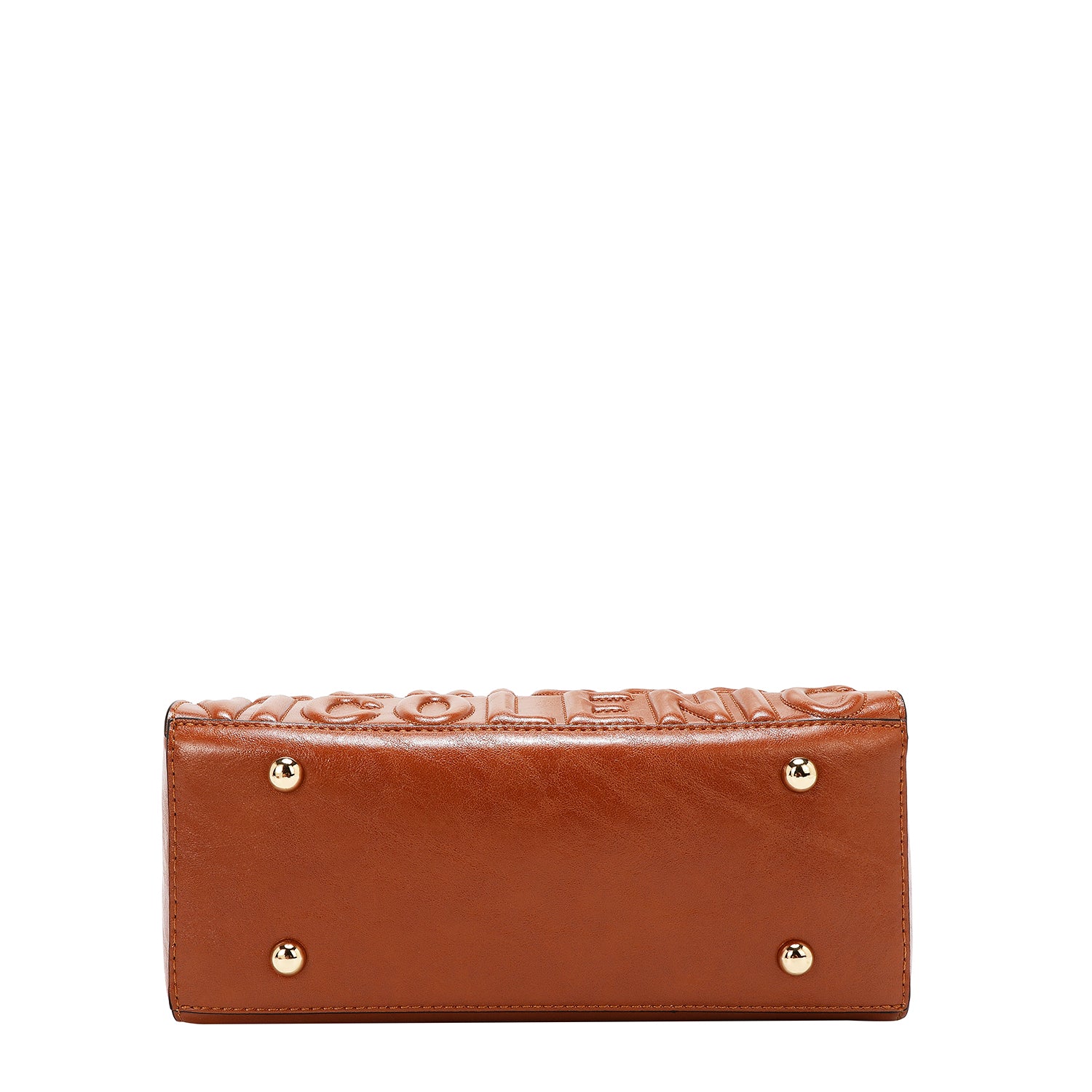 EMBOSSED LOGO SQUARE HANDBAG
