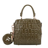EMBOSSED LOGO SQUARE HANDBAG