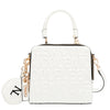 EMBOSSED LOGO SQUARE HANDBAG