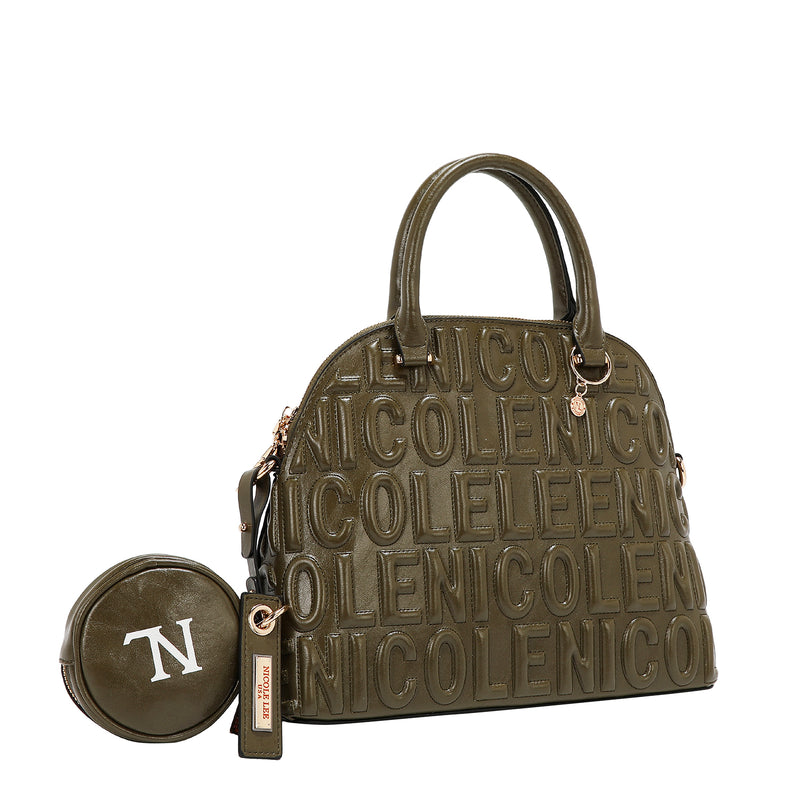 Embossed Logo Dome Bag, Designed to Add Playful Sophistication to