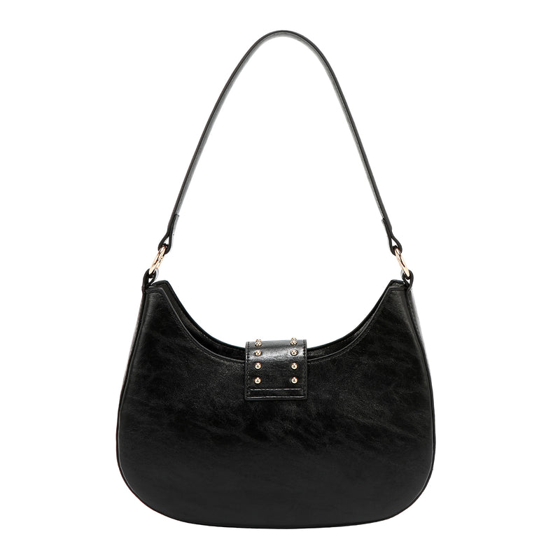 EMBOSSED LOGO SHOULDER BAG