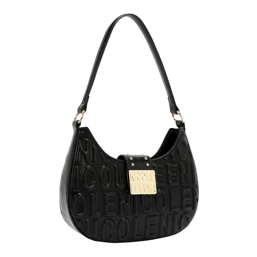 EMBOSSED LOGO SHOULDER BAG