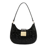 EMBOSSED LOGO SHOULDER BAG