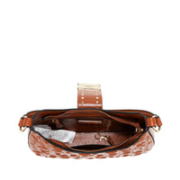 EMBOSSED LOGO SHOULDER BAG