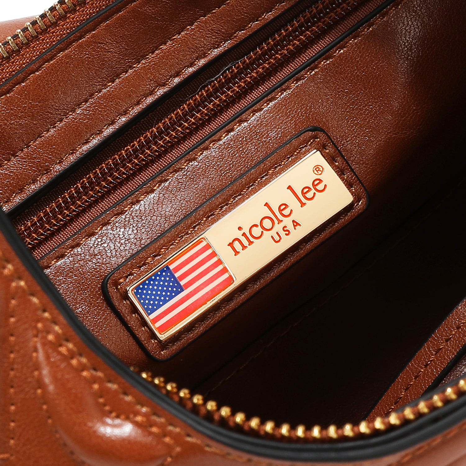 EMBOSSED LOGO SHOULDER BAG