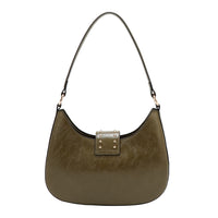 EMBOSSED LOGO SHOULDER BAG