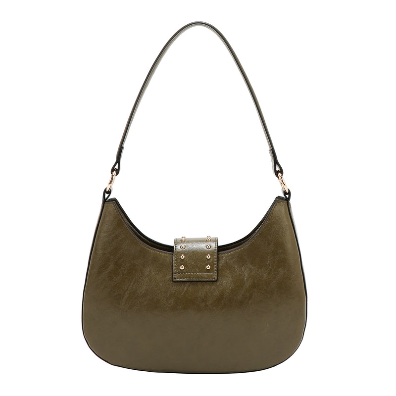 EMBOSSED LOGO SHOULDER BAG
