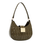 EMBOSSED LOGO SHOULDER BAG