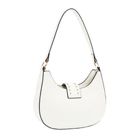 EMBOSSED LOGO SHOULDER BAG