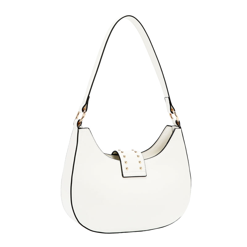 EMBOSSED LOGO SHOULDER BAG