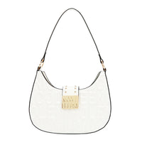 EMBOSSED LOGO SHOULDER BAG