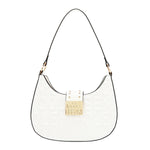 EMBOSSED LOGO SHOULDER BAG
